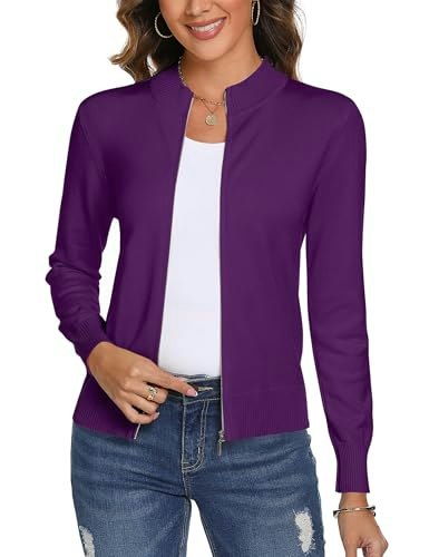 Totatuit Women's Lightweight Zip-Up Cardigan Sweater: $23.97 Totatuit Women's Lightweight Zip-Up Cardigan Sweater: $23.97