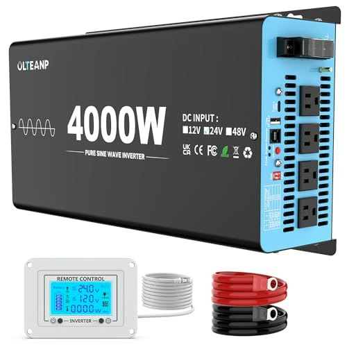 24V 4,000W Pure Sine Wave Inverter: $283.04 24V 4,000W Pure Sine Wave Inverter: $283.04