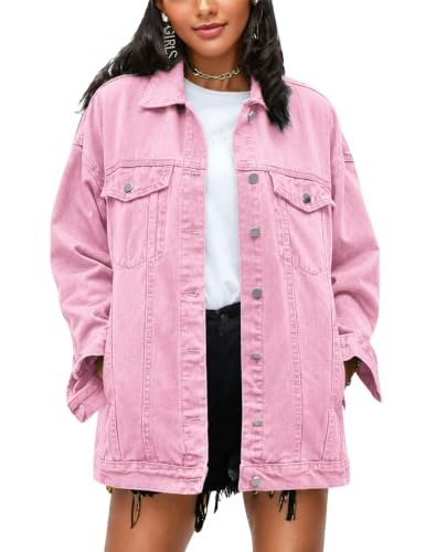 Omoone Women's Oversized Mid-Long Denim Jacket: $39.09 Omoone Women's Oversized Mid-Long Denim Jacket: $39.09