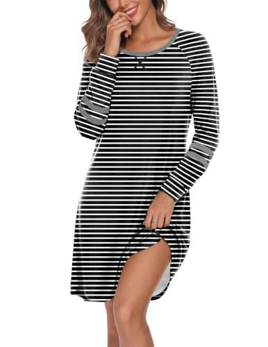 Ekouaer Long Sleeve Women's Nightgown: $13.98 Ekouaer Long Sleeve Women's Nightgown: $13.98