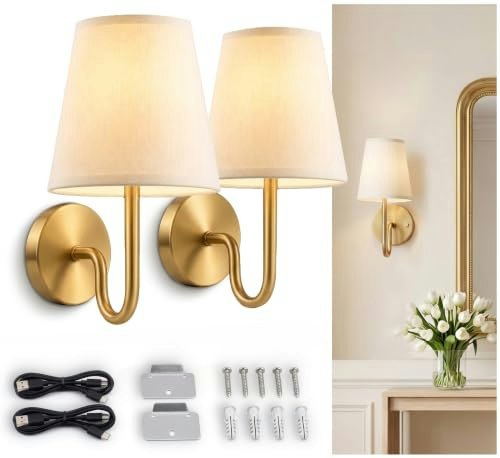 Bell+Howell Rechargeable Wall Sconces 2-Pack: $31.98 Bell+Howell Rechargeable Wall Sconces 2-Pack: $31.98
