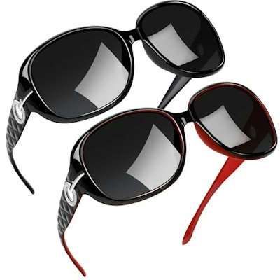 Joopin Oversized Polarized Rectangle Sunglasses 2-Pack for $14 + free shipping w/ Prime