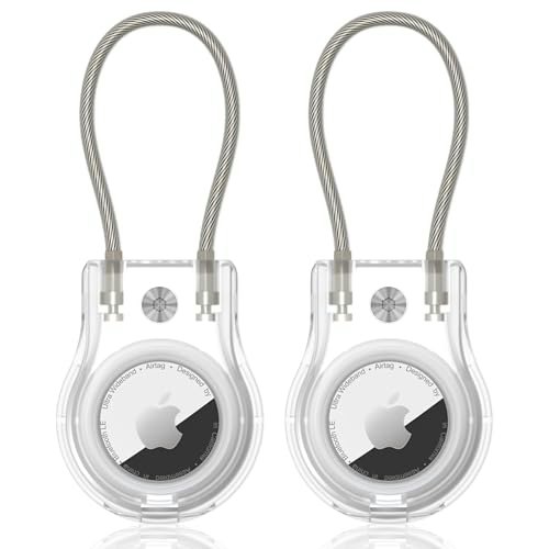 Scallop Apple AirTag Keychain Holder 2-Pack: $9.98