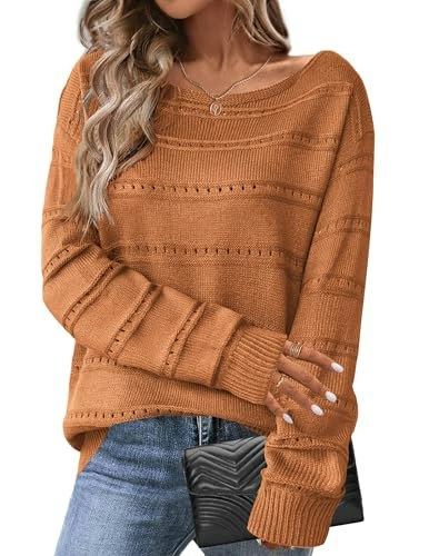 Zeagoo Women's Oversized Off-the-Shoulder Crochet Sweater: $26.97 Zeagoo Women's Oversized Off-the-Shoulder Crochet Sweater: $26.97