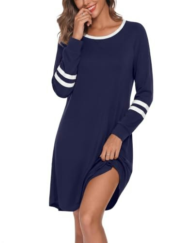 Ekouaer Long Sleeve Women's Nightgown: $13.97 Ekouaer Long Sleeve Women's Nightgown: $13.97