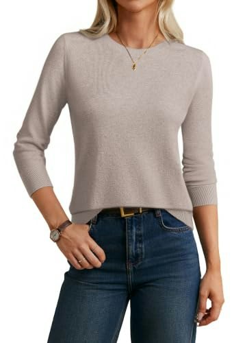 Grace Karin Women's Merino Wool Cashmere Crewneck Sweater: $58.64 Grace Karin Women's Merino Wool Cashmere Crewneck Sweater: $58.64