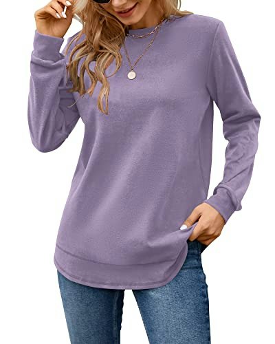 Molerani Women's Crewneck Long Sleeve Tunic Sweatshirt: $24.64 Molerani Women's Crewneck Long Sleeve Tunic Sweatshirt: $24.64