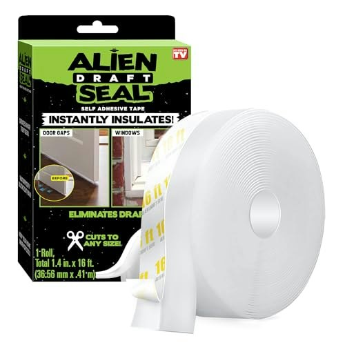 Alien Draft Seal Silicone Weather Stripping Tape 16-Foot Roll: $10.18 Alien Draft Seal Silicone Weather Stripping Tape 16-Foot Roll: $10.18