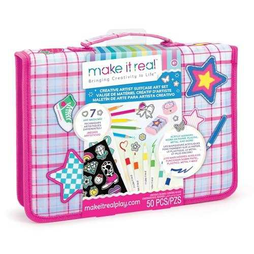 Make It Real 50pc Creative Artist Suitcase Art Set: $15.99 Make It Real 50pc Creative Artist Suitcase Art Set: $15.99