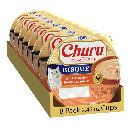 Inaba Churu Chicken Recipe Grain-Free Cat Bisque 8-Pack: $9.54 Inaba Churu Chicken Recipe Grain-Free Cat Bisque 8-Pack: $9.54