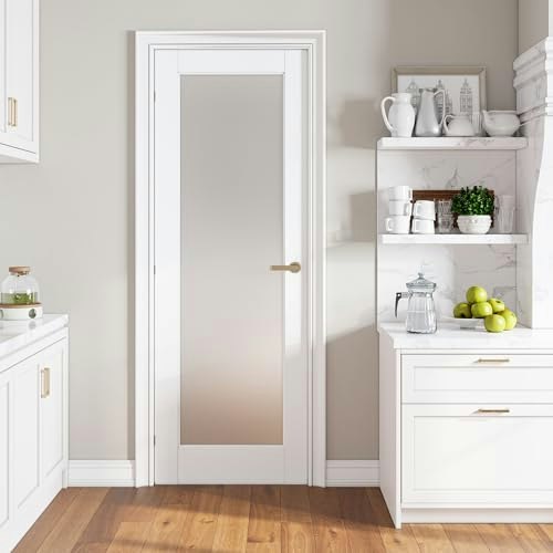 Smartstandard 28" x 80" Solid Core Frosted Glass Slab Pantry Door: $212.36 Smartstandard 28" x 80" Solid Core Frosted Glass Slab Pantry Door: $212.36