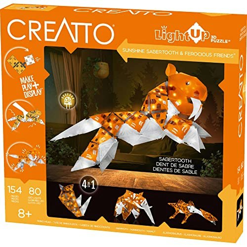 Creatto Sunshine Sabertooth & Ferocious Friends 3D Light-Up Puzzle Kit: $24.79 Creatto Sunshine Sabertooth & Ferocious Friends 3D Light-Up Puzzle Kit: $24.79