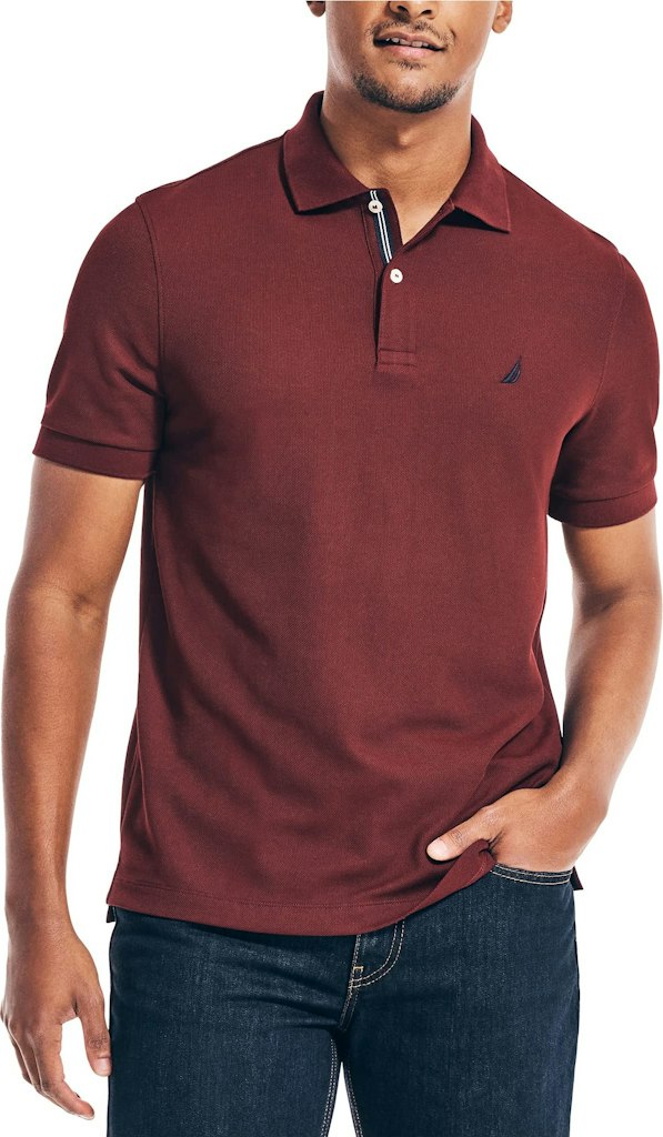 Nautica Men's Performance Pique Polo Shirt: $12