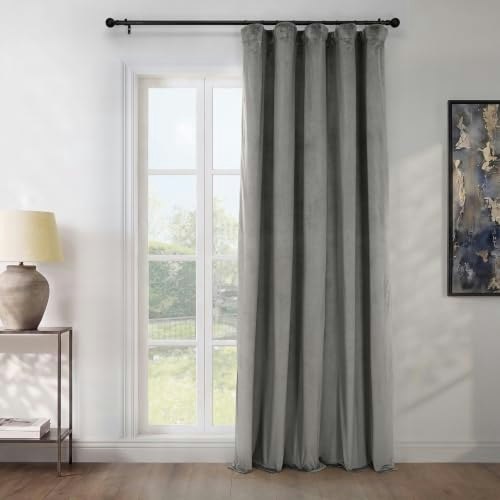 Half Price Drapes Heritage Plush Velvet 100" x 84" Room Darkening Curtain Panel: $57.59 Half Price Drapes Heritage Plush Velvet 100" x 84" Room Darkening Curtain Panel: $57.59