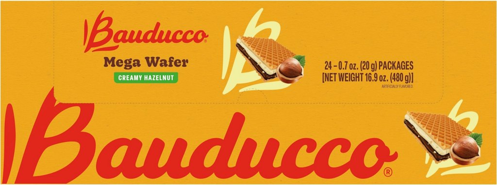 Bauducco Creamy Hazelnut Mega Wafer 24-Pack: $3.44