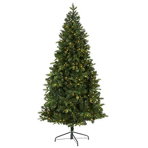Nearly Natural 7-Foot Pre-Lit Flat Back Spruce Artificial Christmas Tree: $107.50 Nearly Natural 7-Foot Pre-Lit Flat Back Spruce Artificial Christmas Tree: $107.50