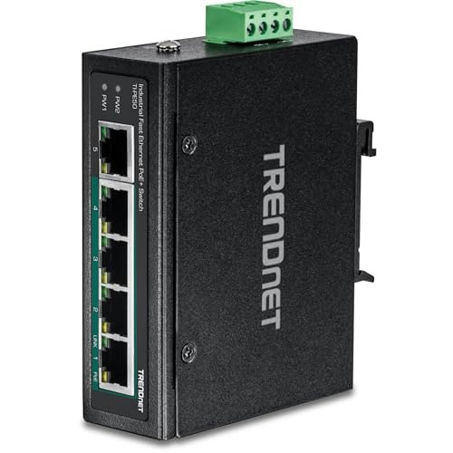 Trendnet 5-Port Industrial PoE+ Ethernet Switch: $84.99