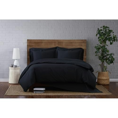 Brooklyn Loom Classic Twin XL Cotton Duvet Set 2-Piece: $37.68