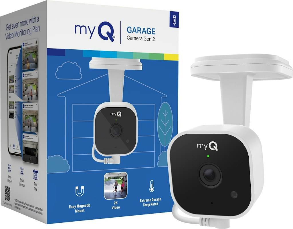 myQ Garage Plug-in 2K Smart WiFi Camera: $28