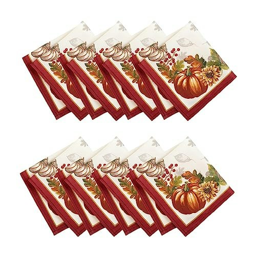Elrene Home Fashions 17" x 17" Fall Napkins 8-Pack: $13.56 Elrene Home Fashions 17" x 17" Fall Napkins 8-Pack: $13.56