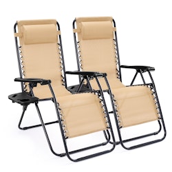 EDX Zero Gravity Outdoor Lounge Chair 2-Pack for $55 + free shipping