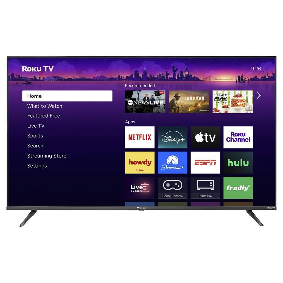 Pioneer PN55-R851-26 55" 4K UHD Smart Roku TV: $180