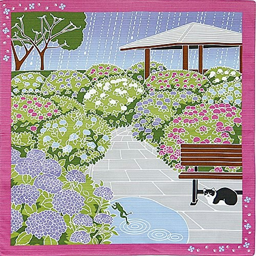 Yamako 19.7" Hydrangea Furoshiki Cloth: $12.38 Yamako 19.7" Hydrangea Furoshiki Cloth: $12.38