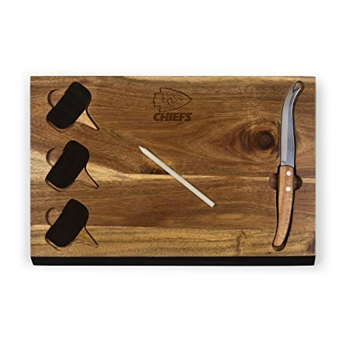 Picnic Time NFL Kansas City Chiefs Acacia Wood Cheese Board and Knife Set: $36.18 Picnic Time NFL Kansas City Chiefs Acacia Wood Cheese Board and Knife Set: $36.18