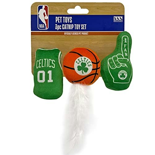 Boston Celtics 3-Piece Catnip Cat Toy Set: $11.99 Boston Celtics 3-Piece Catnip Cat Toy Set: $11.99