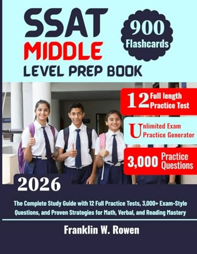 SSAT Middle Level Prep Book: $33.17 SSAT Middle Level Prep Book: $33.17