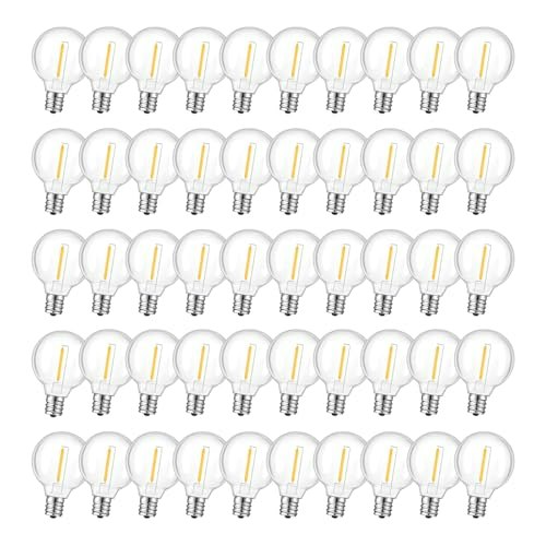 GvvooHome G40 LED String Light Replacement Bulbs 36-Pack: $23.31 GvvooHome G40 LED String Light Replacement Bulbs 36-Pack: $23.31