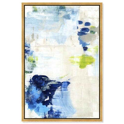 Oliver Gal Perks Abstract Framed Canvas Wall Art: $271.07 Oliver Gal Perks Abstract Framed Canvas Wall Art: $271.07
