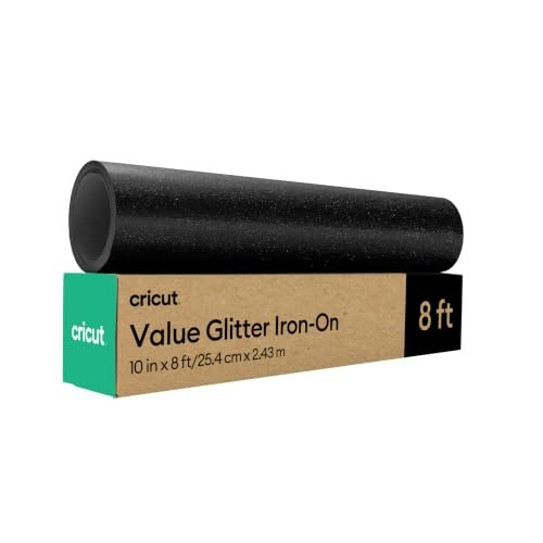 Cricut 10-inch x 8-foot Glitter Iron-On Roll: $11.89 Cricut 10-inch x 8-foot Glitter Iron-On Roll: $11.89