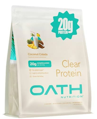 Oath Nutrition Clear Whey Isolate Protein Powder 21-Serving Tub: $26.99 Oath Nutrition Clear Whey Isolate Protein Powder 21-Serving Tub: $26.99
