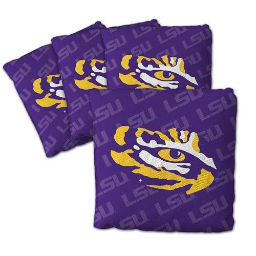 YouTheFan LSU Tigers Cornhole Bag 4-Pack: $21.67