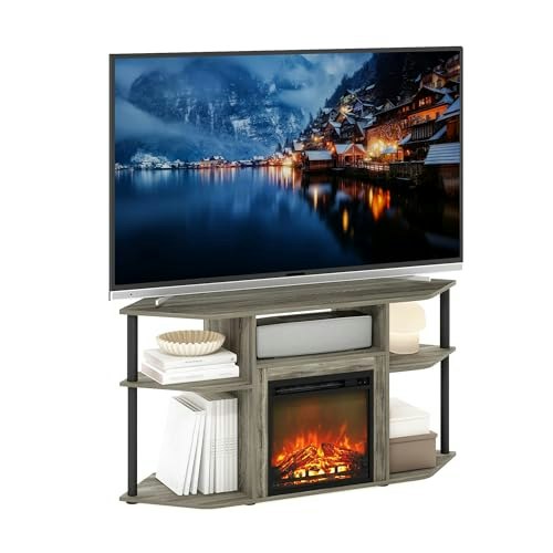 Furinno Jensen 55-Inch Fireplace TV Stand: $137.10
