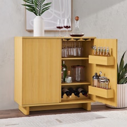 Better Homes & Gardens Lillian Fluted Bar Cabinet for $118 + free shipping