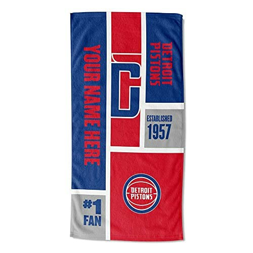 Northwest Detroit Pistons Personalized Beach Towel 30" x 60": $39.08 Northwest Detroit Pistons Personalized Beach Towel 30" x 60": $39.08