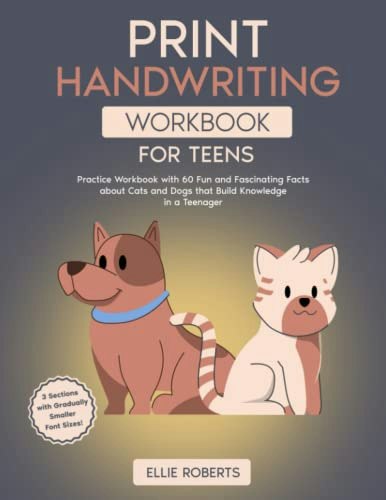 Print Handwriting Workbook for Teens: $9.75 Print Handwriting Workbook for Teens: $9.75