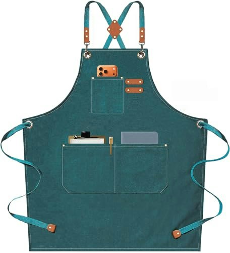 Afun Heavy Duty Cotton Canvas Chef Apron: $18.69 Afun Heavy Duty Cotton Canvas Chef Apron: $18.69
