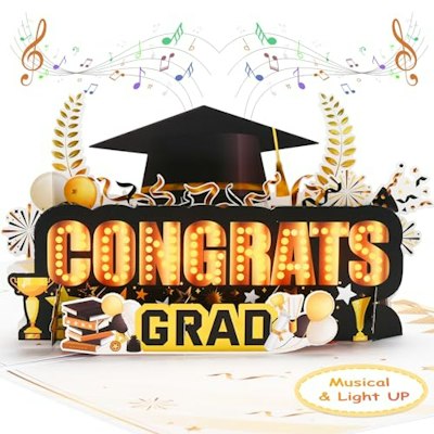 Viviken Graduation Musical Pop-Up Card for $10 + free shipping w/ Prime