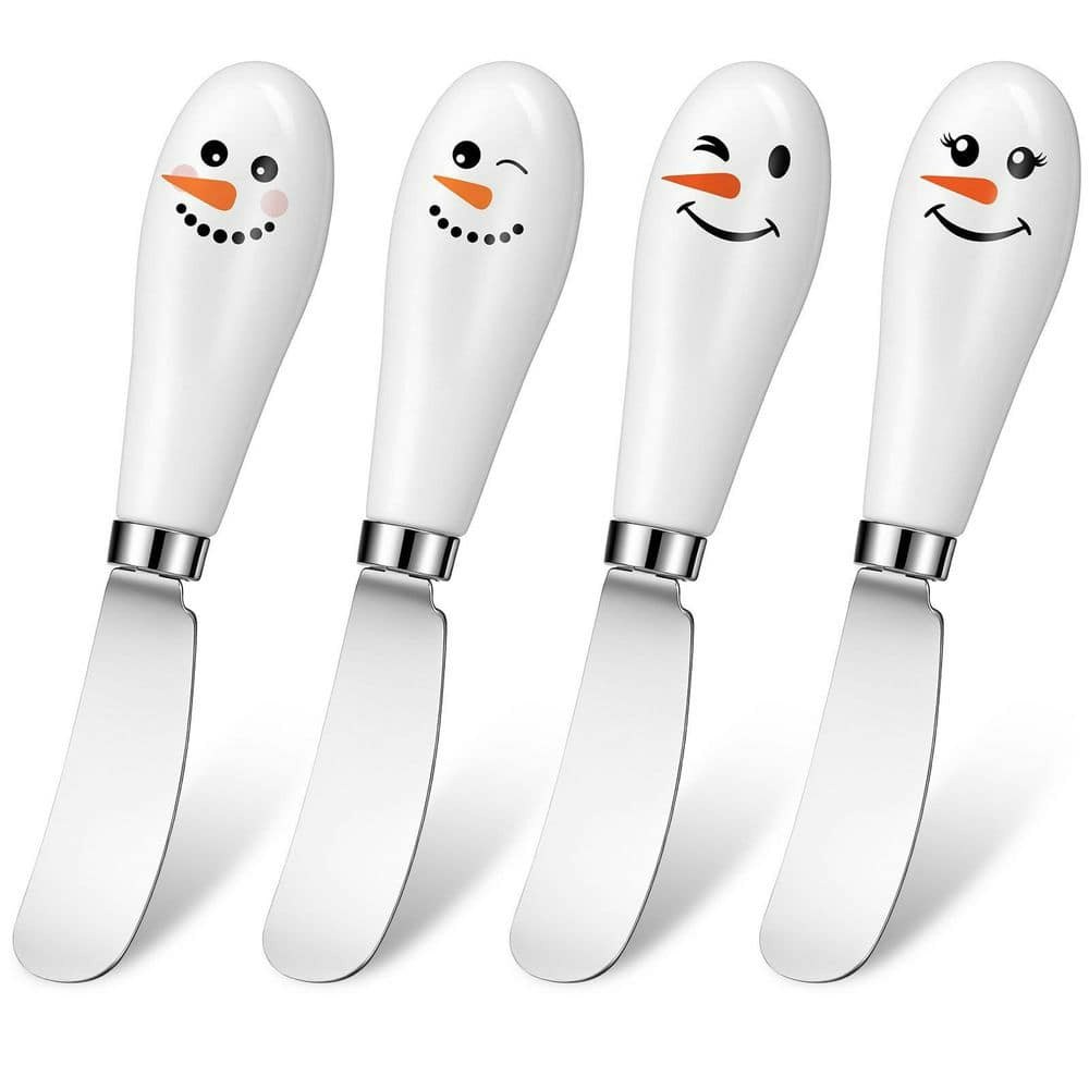 Christmas Snowmen Cheese Spreader Knives 4-Pack: $56.04 Christmas Snowmen Cheese Spreader Knives 4-Pack: $56.04