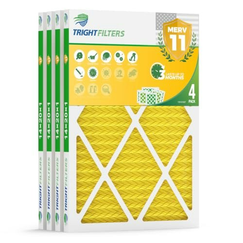 Trightfilters 14x20x1 MERV 11 Air Filter 4-Pack: $29.74 Trightfilters 14x20x1 MERV 11 Air Filter 4-Pack: $29.74
