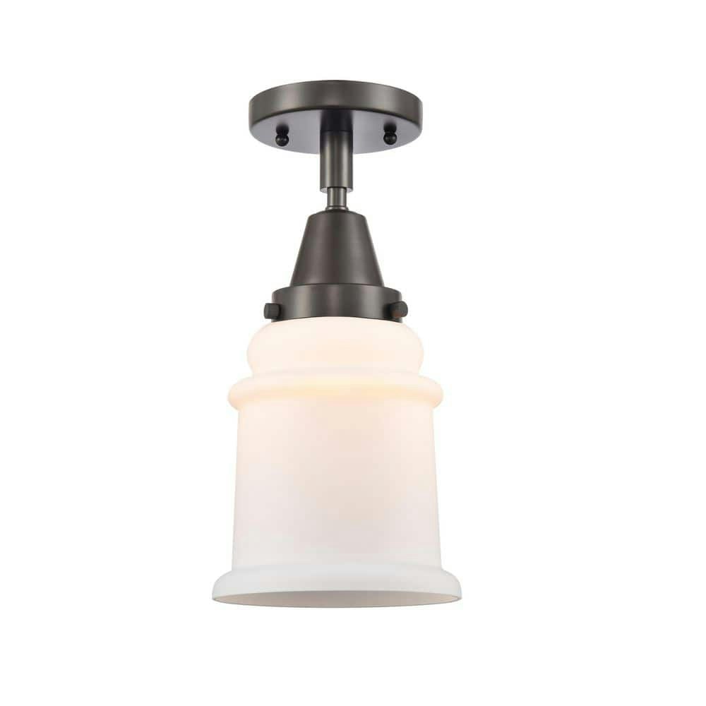 Canton 6-Inch 1-Light Industrial Flush Mount Ceiling Fixture: $114.38 Canton 6-Inch 1-Light Industrial Flush Mount Ceiling Fixture: $114.38