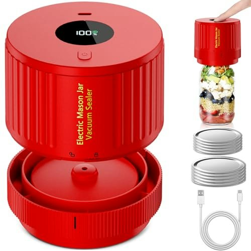 Love Moment Electric Mason Jar Vacuum Sealer Kit: $25.49