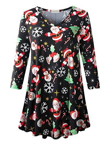 Larace Women's Plus Size Christmas Tunic Top: $22.09 Larace Women's Plus Size Christmas Tunic Top: $22.09