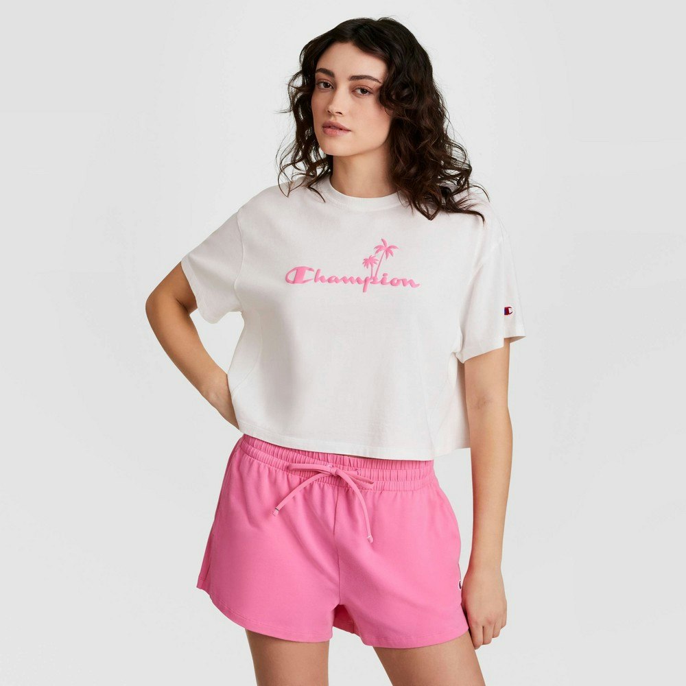 Champion Women's Iconic Cropped Short Sleeve T-Shirt: $9