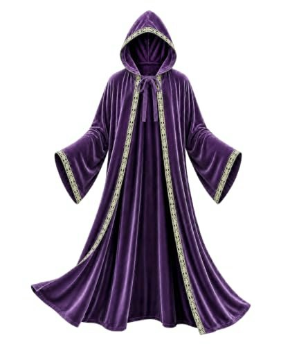 JPXH Adult Hooded Wizard Robe Costume: $25.49 JPXH Adult Hooded Wizard Robe Costume: $25.49