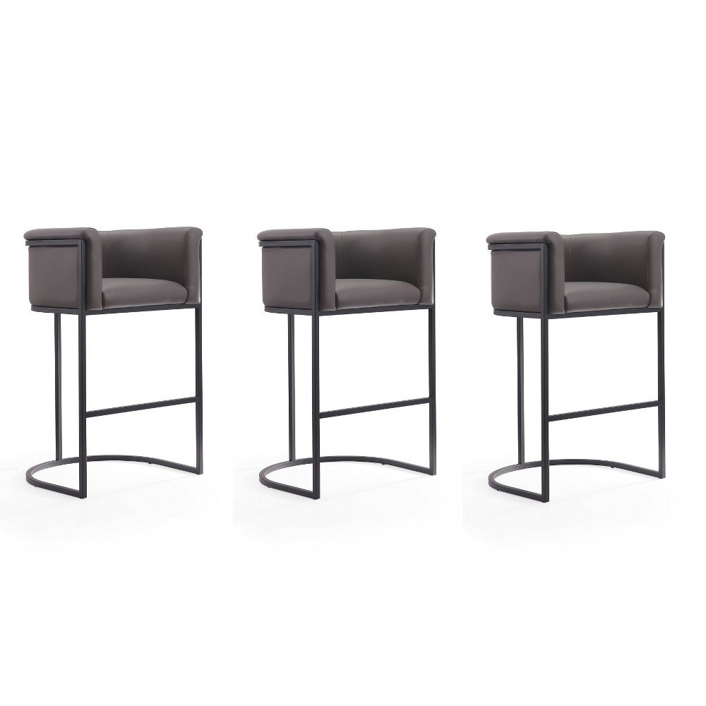 Cosmopolitan Upholstered Metal Barstool 3-Pack: $787.99 Cosmopolitan Upholstered Metal Barstool 3-Pack: $787.99