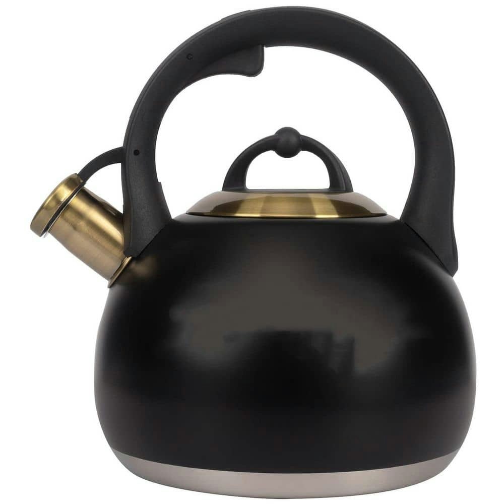 12-Cup Stainless Steel Whistling Stovetop Kettle: $77.42